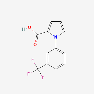 molecular formula C12H8F3NO2 B2481359 1-[3-(trifluoromethyl)phenyl]-1H-pyrrole-2-carboxylic acid CAS No. 233692-71-2