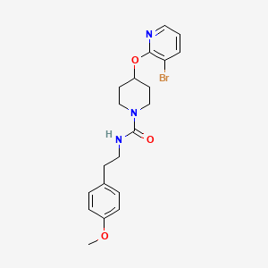 4-((3-bromopyridin-2-yl)oxy)-N-(4-methoxyphenethyl)piperidine-1-carboxamide