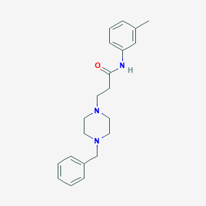 molecular formula C21H27N3O B248138 3-(4-benzylpiperazin-1-yl)-N-(3-methylphenyl)propanamide 