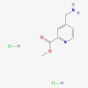 molecular formula C8H12Cl2N2O2 B2481380 Methyl 4-(aminomethyl)pyridine-2-carboxylate dihydrochloride CAS No. 2031260-42-9