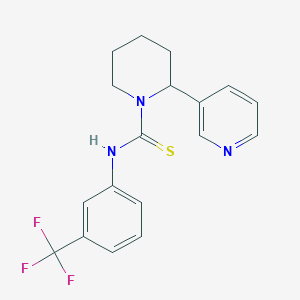 2-pyridin-3-yl-N-[3-(trifluoromethyl)phenyl]piperidine-1-carbothioamide