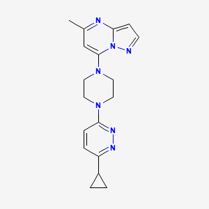 7-[4-(6-Cyclopropylpyridazin-3-yl)piperazin-1-yl]-5-methylpyrazolo[1,5-a]pyrimidine