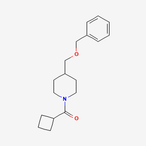 molecular formula C18H25NO2 B2481403 (4-((Benzyloxy)methyl)piperidin-1-yl)(cyclobutyl)methanone CAS No. 1226459-81-9