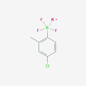 molecular formula C7H6BClF3K B2481404 Potassium (4-chloro-2-methylphenyl)trifluoroborate CAS No. 1620108-43-1