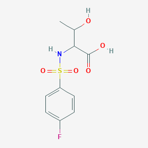 2-(4-Fluoro-benzenesulfonylamino)-3-hydroxybutyric acid