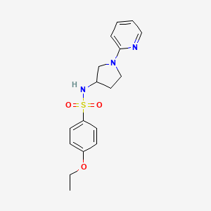 molecular formula C17H21N3O3S B2481418 4-ethoxy-N-(1-(pyridin-2-yl)pyrrolidin-3-yl)benzenesulfonamide CAS No. 1798485-47-8