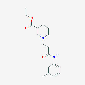 1-(2-m-Tolylcarbamoyl-ethyl)-piperidine-3-carboxylic acid ethyl ester