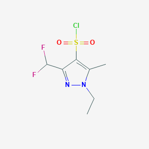 3-(Difluoromethyl)-1-ethyl-5-methyl-1h-pyrazole-4-sulfonyl chloride