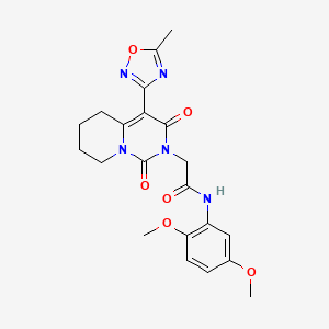 N-(2,5-dimethoxyphenyl)-2-[4-(5-methyl-1,2,4-oxadiazol-3-yl)-1,3-dioxo-5,6,7,8-tetrahydro-1H-pyrido[1,2-c]pyrimidin-2(3H)-yl]acetamide