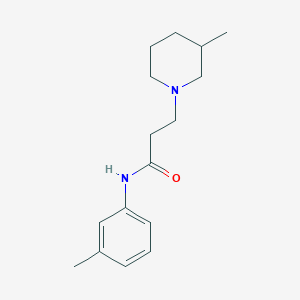 N-(3-methylphenyl)-3-(3-methylpiperidin-1-yl)propanamide