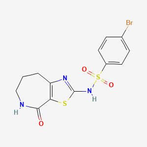 4-bromo-N-(4-oxo-5,6,7,8-tetrahydro-4H-thiazolo[5,4-c]azepin-2-yl)benzenesulfonamide