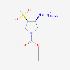 Tert-butyl (3R,4R)-3-azido-4-methylsulfonylpyrrolidine-1-carboxylate