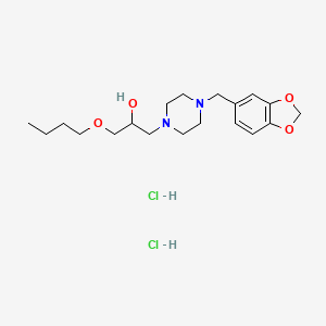 1-(4-(Benzo[d][1,3]dioxol-5-ylmethyl)piperazin-1-yl)-3-butoxypropan-2-ol dihydrochloride