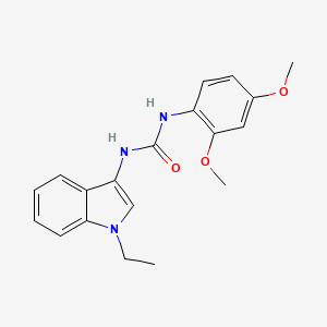 molecular formula C19H21N3O3 B2481441 1-(2,4-二甲氧基苯基)-3-(1-乙基-1H-吲哚-3-基)脲 CAS No. 922850-58-6