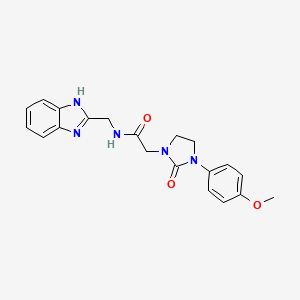 N-((1H-benzo[d]imidazol-2-yl)methyl)-2-(3-(4-methoxyphenyl)-2-oxoimidazolidin-1-yl)acetamide