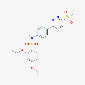 2,4-diethoxy-N-(4-(6-(ethylsulfonyl)pyridazin-3-yl)phenyl)benzenesulfonamide