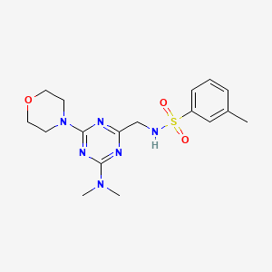 N-((4-(dimethylamino)-6-morpholino-1,3,5-triazin-2-yl)methyl)-3-methylbenzenesulfonamide