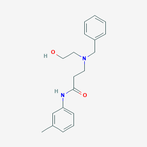 3-[benzyl(2-hydroxyethyl)amino]-N-(3-methylphenyl)propanamide