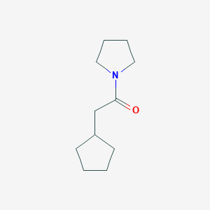 molecular formula C11H19NO B2481472 2-Cyclopentyl-1-(pyrrolidin-1-yl)ethan-1-one CAS No. 1339787-72-2