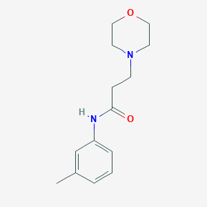 N-(3-methylphenyl)-3-(4-morpholinyl)propanamide