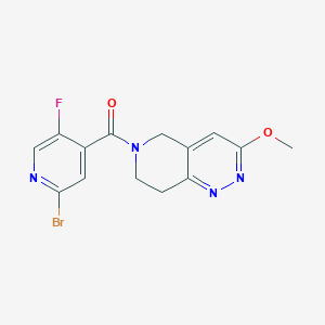 (2-Bromo-5-fluoropyridin-4-yl)-(3-methoxy-7,8-dihydro-5H-pyrido[4,3-c]pyridazin-6-yl)methanone