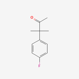 molecular formula C11H13FO B2481484 3-(4-Fluorophenyl)-3-methylbutan-2-one CAS No. 1017409-06-1