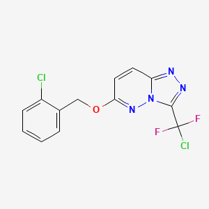 3-(chlorodifluoromethyl)-6-[(2-chlorophenyl)methoxy]-[1,2,4]triazolo[4,3-b]pyridazine