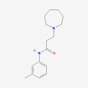 molecular formula C16H24N2O B248150 3-(azepan-1-yl)-N-(3-methylphenyl)propanamide 