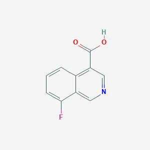 molecular formula C10H6FNO2 B2481505 8-氟异喹啉-4-甲酸 CAS No. 1824276-14-3