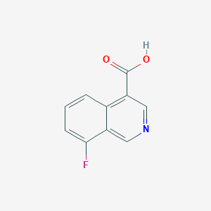 molecular formula C10H6FNO2 B2481505 8-氟代异喹啉-4-羧酸 CAS No. 1824276-14-3