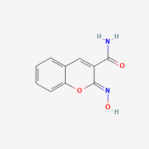 molecular formula C10H8N2O3 B2481510 (2Z)-2-羟基亚胺咔啉-3-甲酰胺 CAS No. 24759-89-5