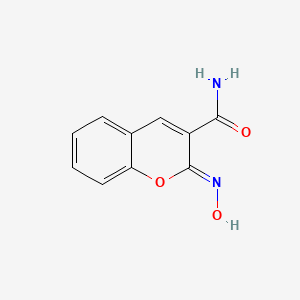 (2Z)-2-(hydroxyimino)-2H-chromene-3-carboxamide