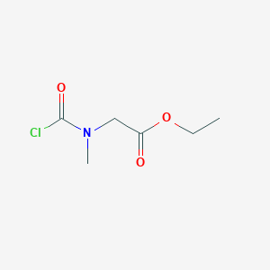 molecular formula C6H10ClNO3 B2481519 C(=O)(OCC)CN(C(=O)Cl)C CAS No. 33206-00-7