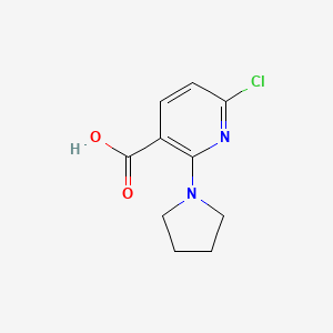 6-Chloro-2-(pyrrolidin-1-yl)nicotinic acid