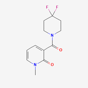 3-(4,4-difluoropiperidine-1-carbonyl)-1-methylpyridin-2(1H)-one