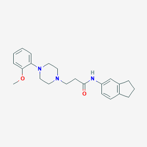 molecular formula C23H29N3O2 B248154 N-(2,3-dihydro-1H-inden-5-yl)-3-[4-(2-methoxyphenyl)piperazin-1-yl]propanamide 