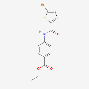 Ethyl 4-(5-bromothiophene-2-carboxamido)benzoate