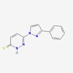 6-(3-phenyl-1H-pyrazol-1-yl)pyridazine-3-thiol