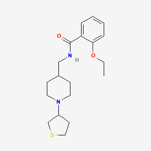 molecular formula C19H28N2O2S B2481591 2-乙氧基-N-((1-(四氢噻吩-3-基)哌啶-4-基)甲基)苯甲酰胺 CAS No. 2034589-71-2