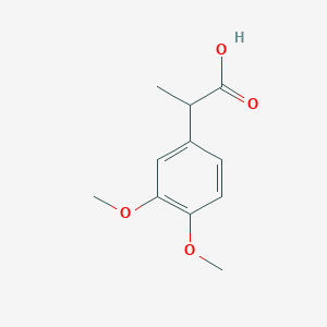 molecular formula C11H14O4 B2481593 2-(3,4-Dimethoxyphenyl)propanoic acid CAS No. 50463-74-6