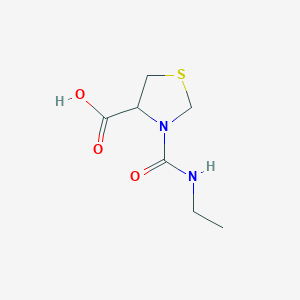 3-(Ethylcarbamoyl)-1,3-thiazolidine-4-carboxylic acid