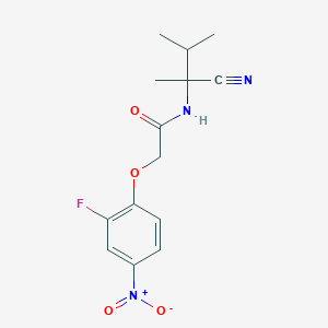 molecular formula C14H16FN3O4 B2481601 N-(1-cyano-1,2-dimethylpropyl)-2-(2-fluoro-4-nitrophenoxy)acetamide CAS No. 1241030-18-1