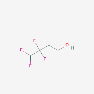 molecular formula C5H8F4O B2481604 3,3,4,4-Tetrafluoro-2-methylbutan-1-ol CAS No. 2248316-10-9