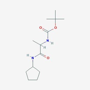 molecular formula C13H24N2O3 B2481606 N-Cyclopentyl 2-(boc-amino)propanamide CAS No. 1030879-73-2