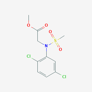 molecular formula C10H11Cl2NO4S B2481613 methyl N-(2,5-dichlorophenyl)-N-(methylsulfonyl)glycinate CAS No. 528832-49-7