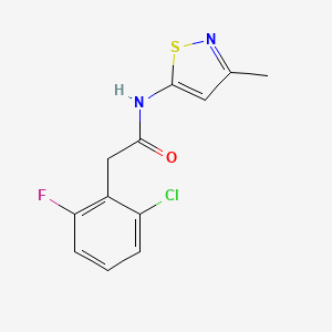 2-(2-chloro-6-fluorophenyl)-N-(3-methyl-1,2-thiazol-5-yl)acetamide