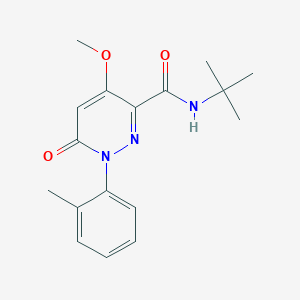 N-tert-butyl-4-methoxy-1-(2-methylphenyl)-6-oxopyridazine-3-carboxamide