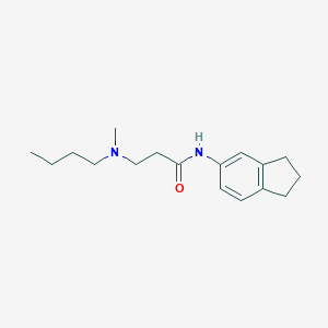 molecular formula C17H26N2O B248162 3-[butyl(methyl)amino]-N-(2,3-dihydro-1H-inden-5-yl)propanamide 