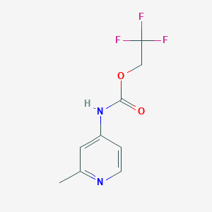 2,2,2-trifluoroethyl N-(2-methylpyridin-4-yl)carbamate