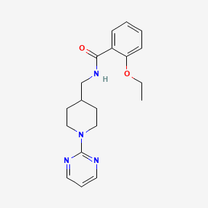 molecular formula C19H24N4O2 B2481647 2-乙氧基-N-((1-(嘧啶-2-基)哌啶-4-基甲基)苯甲酰胺 CAS No. 1235285-59-2